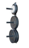 WALL MOUNTED OLYMPIC BUMPER PLATE RACK GYM STORAGE