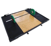WEIGHT LIFTING PLATFORM WEIGHT PLATES  FLOOR MAT OLYMPIC BAR - sweatcentral