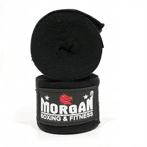 Image of PAIR OF MORGAN COTTON BOXING PROTECTIVE HAND WRAPS BANDAGE 180inch - 4m long - sweatcentral